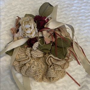 Elegant Floral Lace vintage doily decor